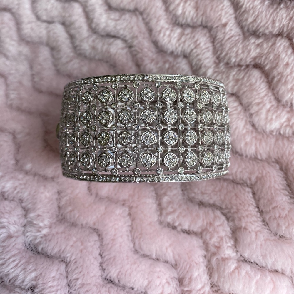 Nadri Silver Crystal-Embellished Bracelet